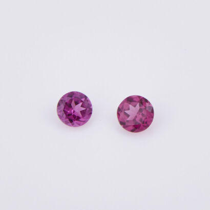 Two Loose Round Garnet Gemstones, 2.03cts Total Weight