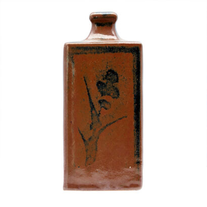 A Shoji Hamada Square Bottle Vase