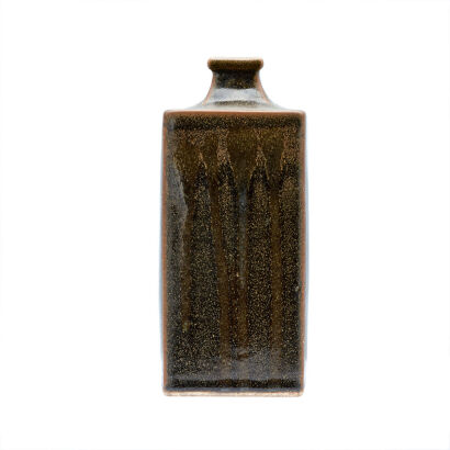 A Large Square Bottle Vase attributed to Bernard Leech