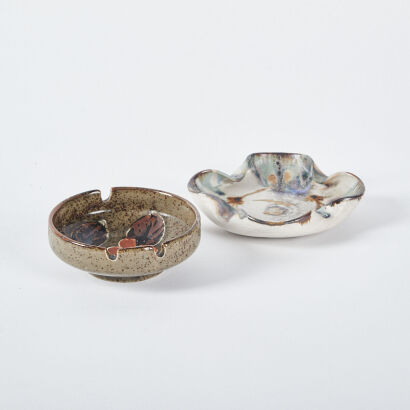 A Pair Of NZ Ceramic Ashtrays