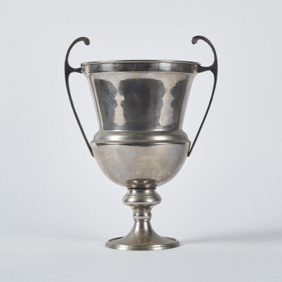 An Large Antique Silver Plated Trophy