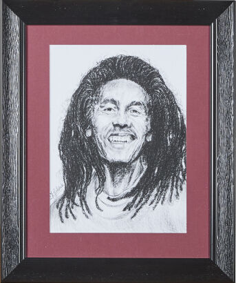 KARL SIM Bob Marley SIgned C.F Goldie