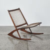 A Rare Fredrik Kayser Model 599 Teak Rocking Chair Norway Circa 1960