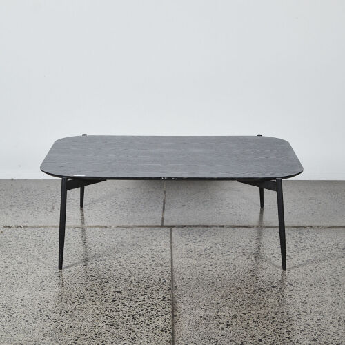 A MCM Coffee Table With Black Oak Top