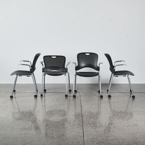 A Collection Of Four Herman Miller Caper Chairs