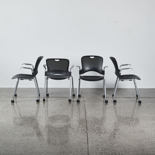 A Collection Of Four Herman Miller Caper Chairs