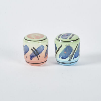 A Pair Of Warren Tippet Salt And Pepper Shakers