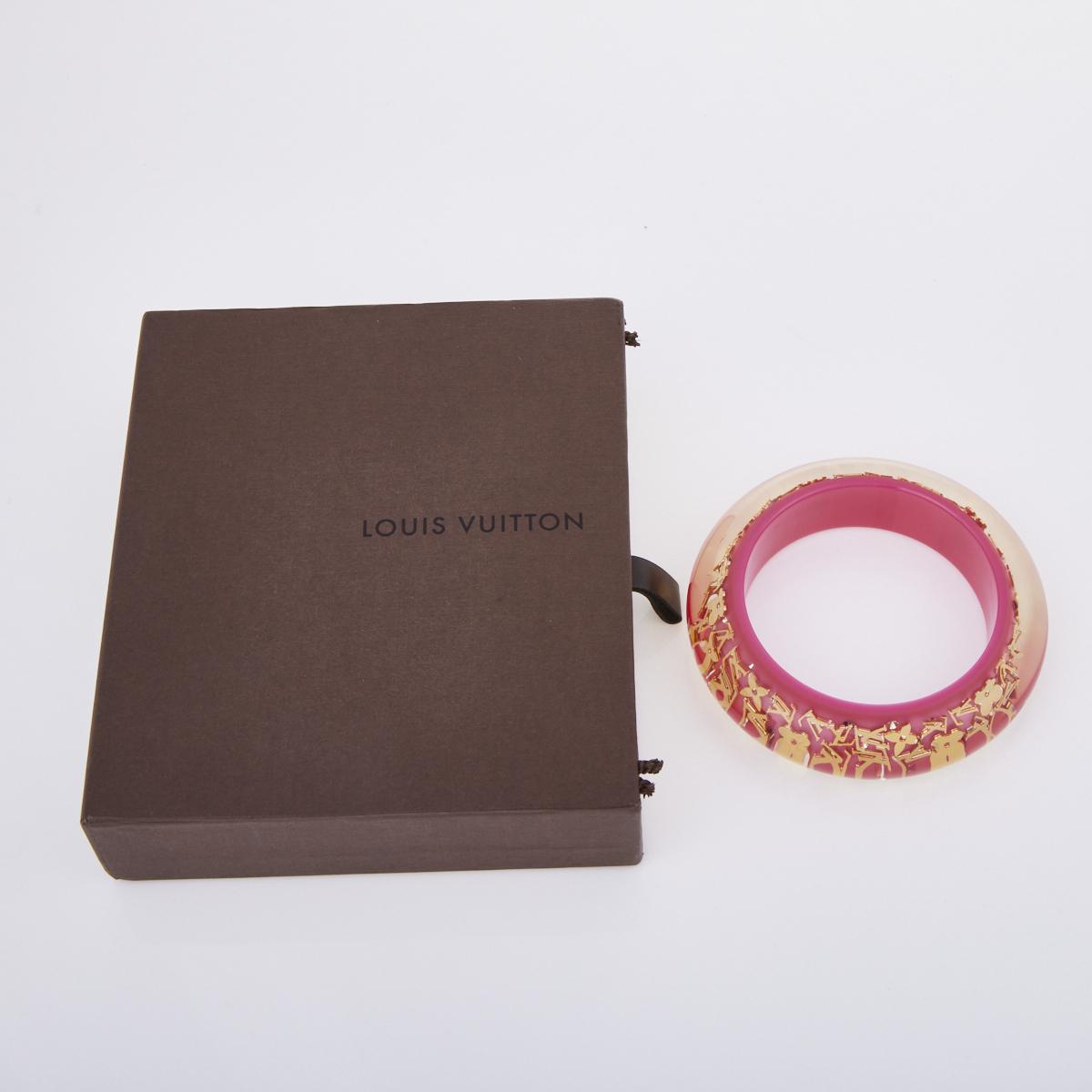 Louis Vuitton Resin Inclusion Bangle with Box