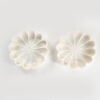 A Pair of Flower-Shaped Marble Bowls - 2