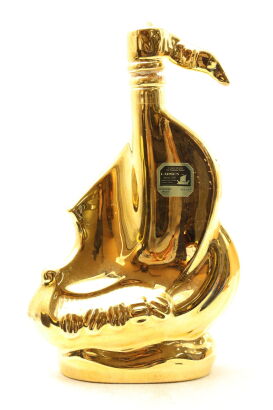 (1) Viking Ship "GOLD CARVED" COGNAC LARSEN