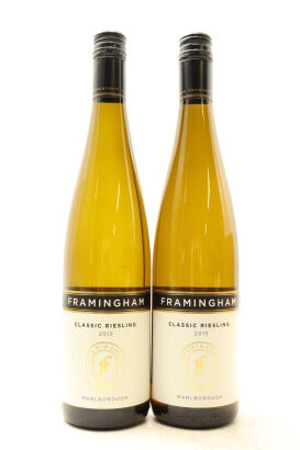 (2) 2015 Framingham Classic Riesling, Marlborough [JR17] [BC93]