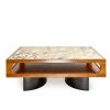 An Italian Rosewood and Marble Coffee Table - 2