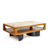 An Italian Rosewood and Marble Coffee Table - 4