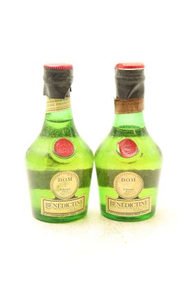 (1) Two Bottles of DOM Benedictine Miniature, Sold as One Lot