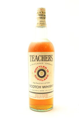 (1) Teacher's Highland Cream Scotch Whisky, 26 1/2 Ounces, Circa 1960s