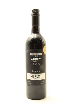 (1) 2013 Abbey Cellars Rapture Merlot, Hawke's Bay