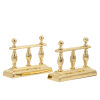 A Fine Set of Brass Fire Implements with Matching Stands - 2