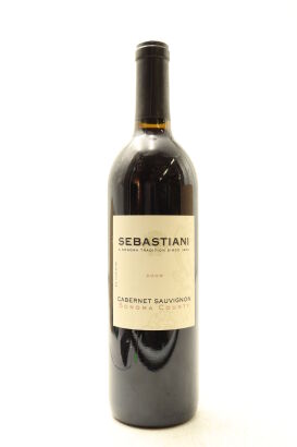 (1) 2009 Sebastiani Vineyards & Winery Sonoma County Cabernet Sauvignon, California