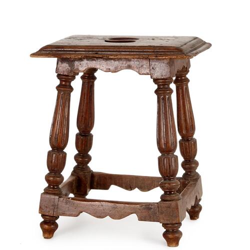 A Mid-18th Century Walnut Stool