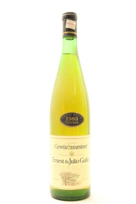 (1) 1983 Gallo Winery 'Ernest & Julio Gallo' Gewurztraminer, California
