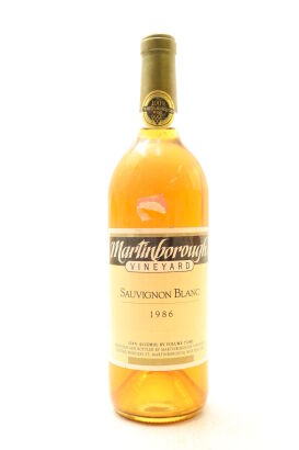 (1) 1986 Martinborough Vineyard Sauvignon Blanc, Martinborough