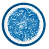 A Chinese Blue-and-white Large Plate with dragon pattern(Lilin Yunyi Signature)