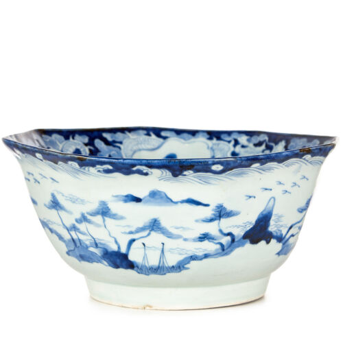 A Japanese late 18th Century Edo Period Blue-and -white Bowl