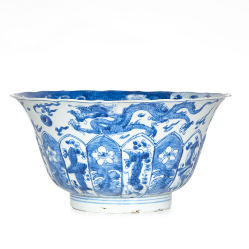 A Qing Dynasty Kangxi Period Blue-and-white Bowl (Ming Dynasty Xuande Mark)