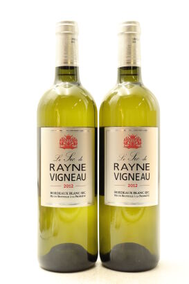 (2) 2012 Chateau de Rayne Vigneau 'Le Sec de Rayne Vigneau', Bordeaux