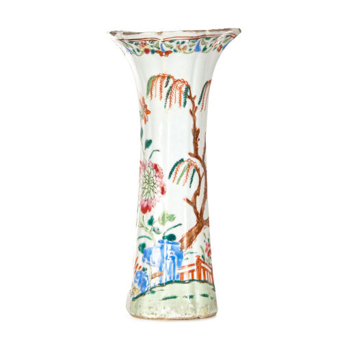 A Qing Dynasty Famille Rose Export Vase