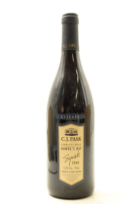 (1) 2000 C.J. Pask Reserve Syrah, Gimblett Gravels
