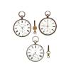 Three Keywind Victorian Silver Cased Open Face Pocket Watches