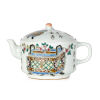 A Famille Rose Teapot with Flower Pattern (Qing Dynasty Tongzhi Mark)