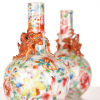 A pair of late 19th Century Famille Rose Vases with flower and dragon pattern(Qing Dynasty Guangxu Mark) - 2