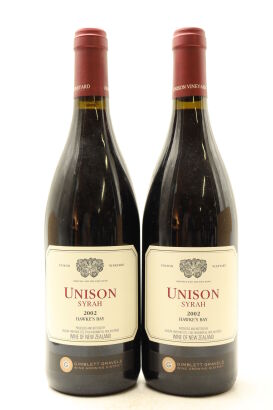 (2) 2002 Unison Vineyard 'Symphony' Syrah, Gimblett Gravels
