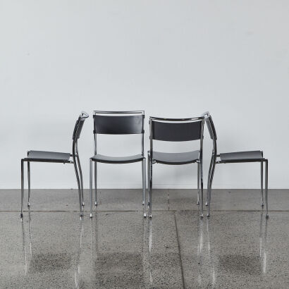 A Set Of Four Bauhaus Style Chairs