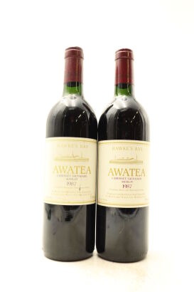 (2) 1987 Te Mata Estate Awatea Cabernets Merlot, Hawke's Bay