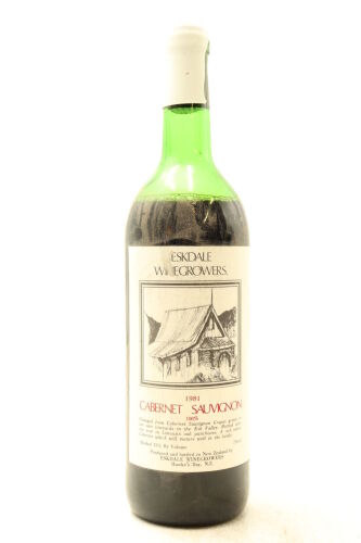 (1) 1981 Eskdale Winegrowers Cabernet Sauvignon, Hawkes Bay (LMS)