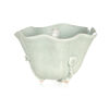 An Light Green Glazed Lotus Leaf Cup with figure pattern