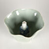 An Light Green Glazed Lotus Leaf Cup with figure pattern - 2