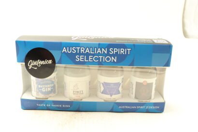 (1) Australian Spirit Selection "Taste of Tassie Gins", Tasmania, Four 50ml Bottles Sold as One Lot