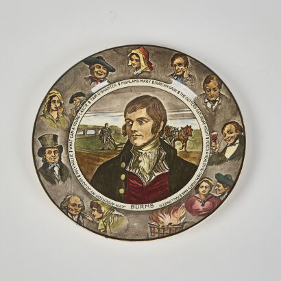 A Royal Doulton Plate of Scottish Poet Robbie Burns