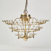 An Art Deco Brass Plated Chandelier With Smoked Glass - 2