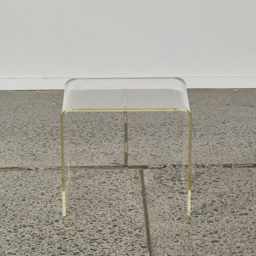 A Perspex Waterfall Side Table