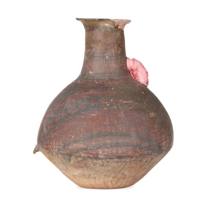 A Chinese Neolithic Pottery Funerary Style Jar with single ear