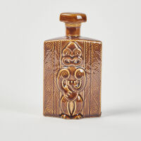 A Lincoln Wines Parker Pottery Maori Wine Bottle
