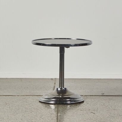An Art Deco Chrome Side Table