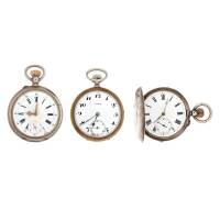 Three Antique Pocket Watches