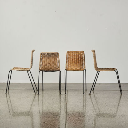 A Set of Four Chairs in the Style of Garth Chester