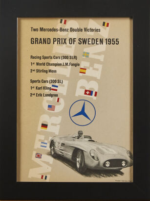 A Mercedes Grand Prix 1955 Juan Fangio Winning the Swedish Grand Prix